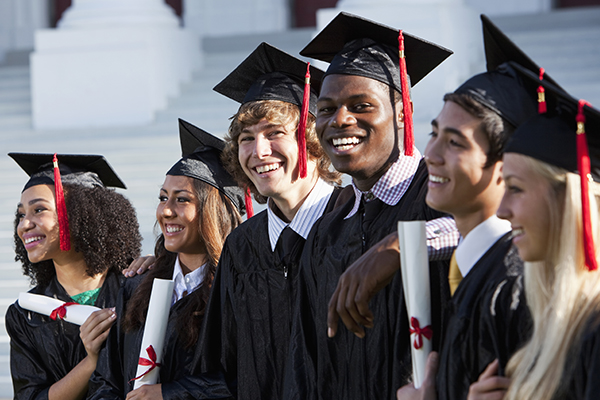 Photo of students graduating